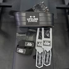 Load image into Gallery viewer, Bundle - Lifting Belt, Wrist Wraps &amp; Lifting Straps

