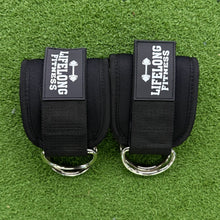 Load image into Gallery viewer, Ankle Straps - 2 Per Pack - One Size Fit - Premium Padded Cuffs for Glute Kickbacks &amp; Cable Exercises
