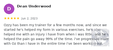 Dean Underwood Google review