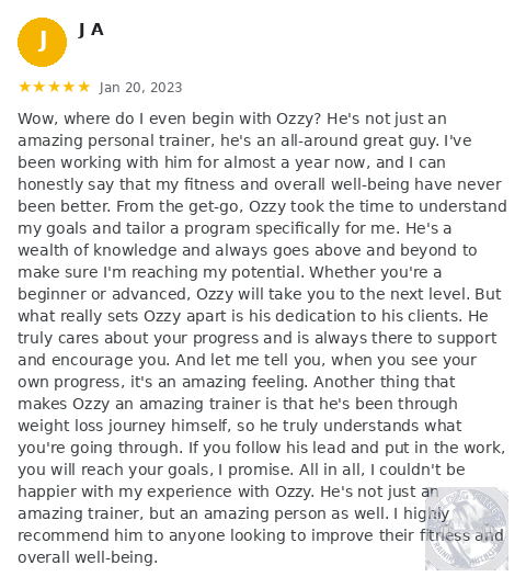 J A Google review