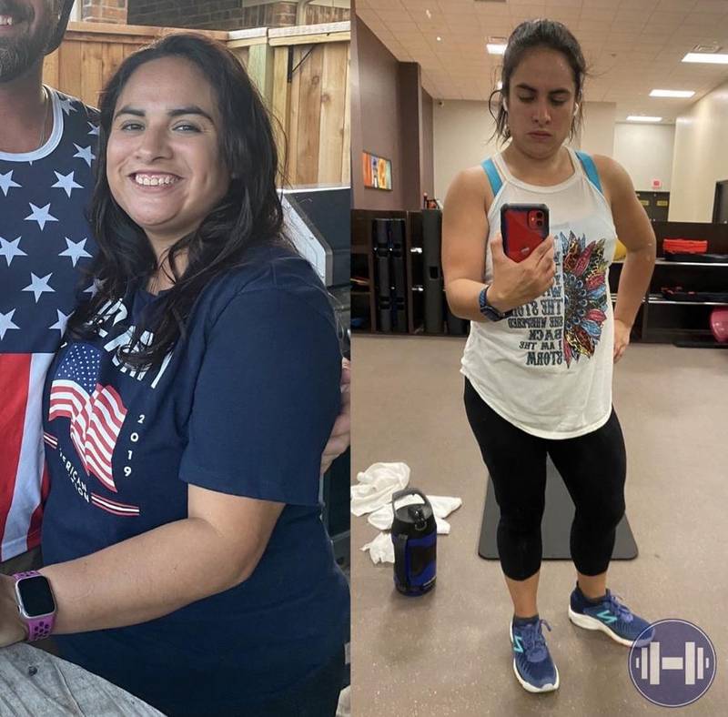 Client transformation from casual photo to gym selfie