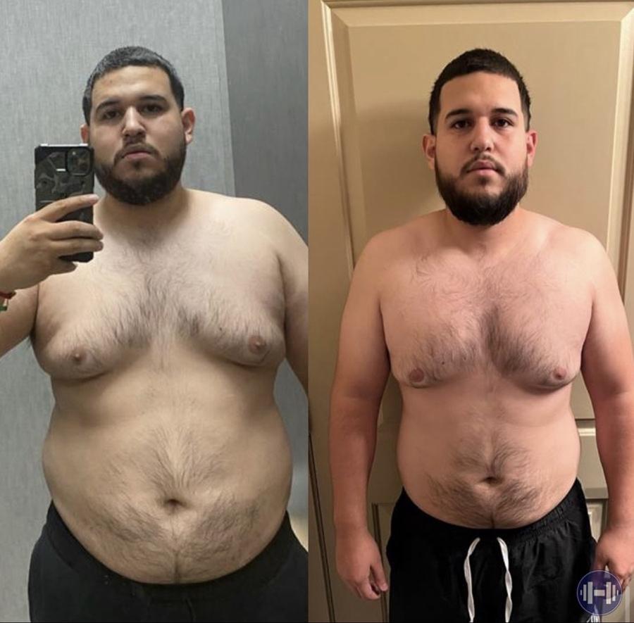 Client before and after transformation