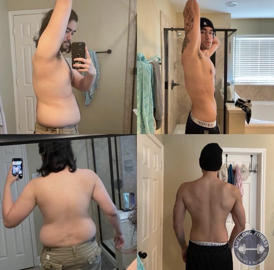 Young client four-panel transformation