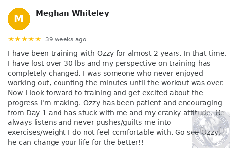 Meghan Whiteley Google review