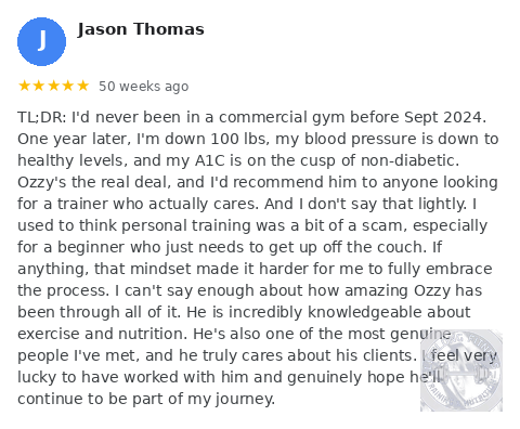 Jason Thomas Google review