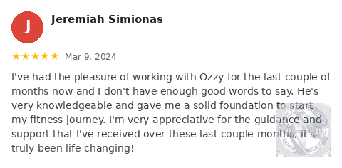 Jeremiah Simionas Google review